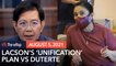 Lacson crafts 2022 'unification' plan vs Duterte; Robredo rejects it