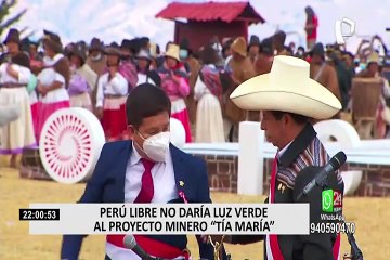 Perú Libre no daría luz verde al proyecto minero "Tía María"