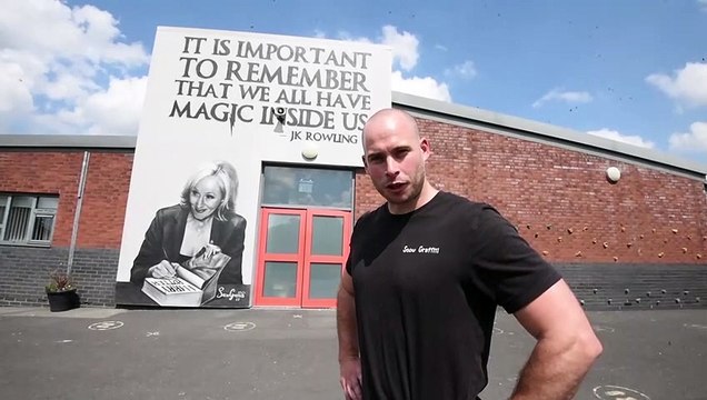 Inspirational murals created at Wigan school