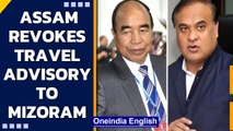 Assam and Mizoram agree to 'amicably resolve' border row| Travel advisory revoked | Oneindia News