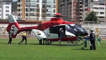 Tokat’ta ağır yaralanan kadın ambulans helikopterle hastaneye yetişildi
