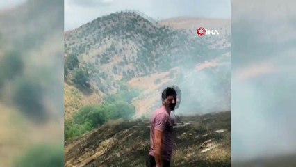 Bingöl’de ormanlık alandaki yangın büyümeden söndürüldü