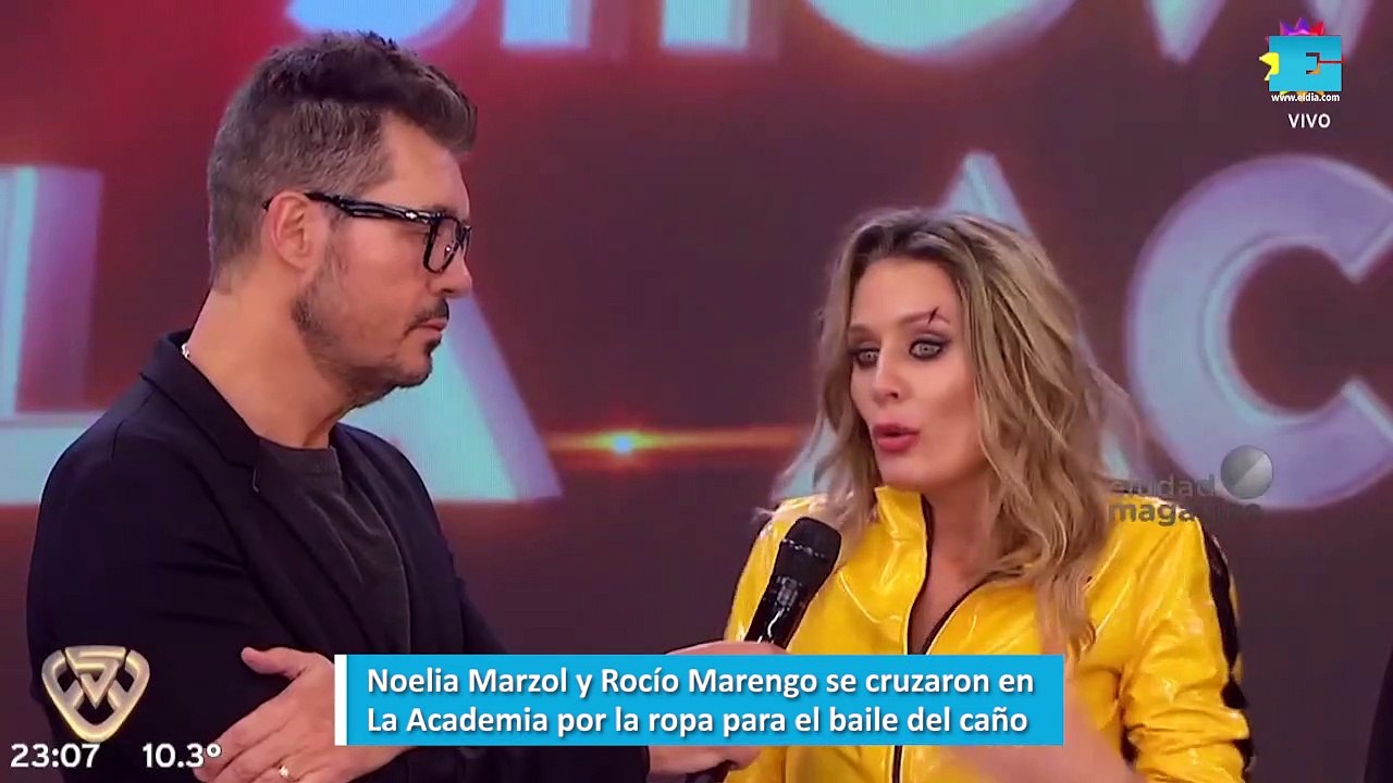 Noelia Marzol y Rocío Marengo se cruzaron en La Academia por la ropa para el baile del caño
