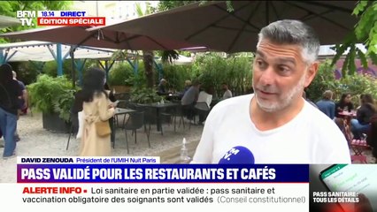 David Zenouda (UMIH) sur le pass sanitaire: "Ce n'est pas notre métier de faire la police à l'intérieur de nos établissements"