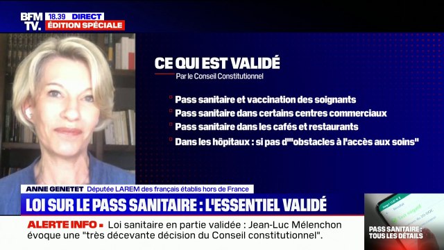 Anne Genetet sur la loi sanitaire: Je ne crois en aucun cas que nos libertés ont été atteintes