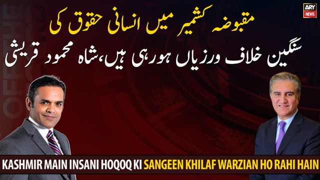 Serious human rights violations are taking place in Occupied Kashmir: Shah Mehmood Qureshi