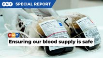 What happens to donated blood?