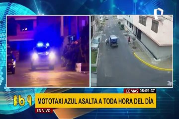 Vecinos aterrados por mototaxi que asalta a toda hora en las calles de Comas