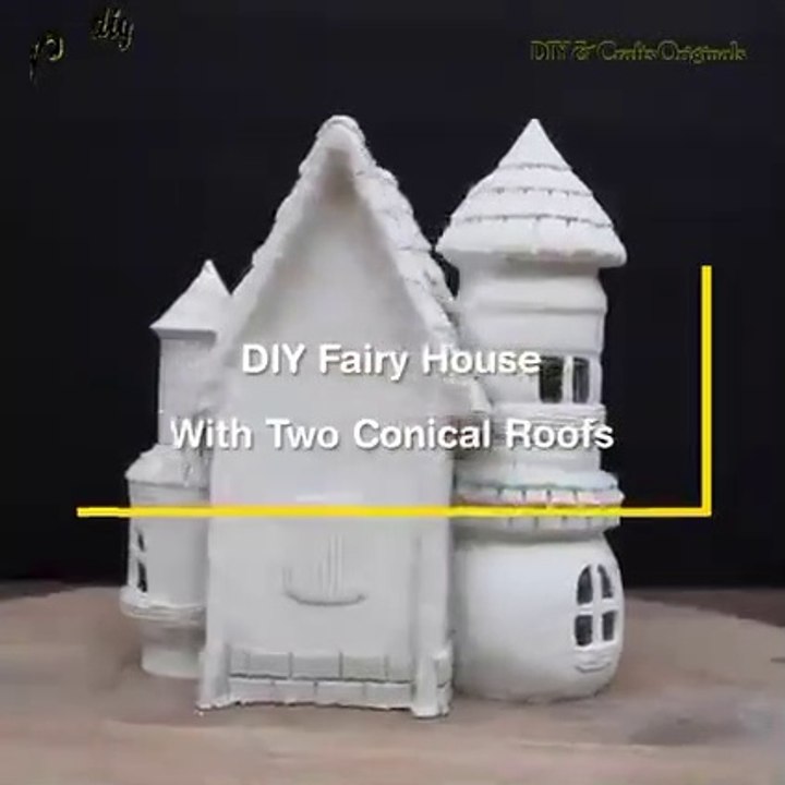 DIYHOW TO MAKE  Fairy House from Bottles  How to make a fairy house from jar with your own hands