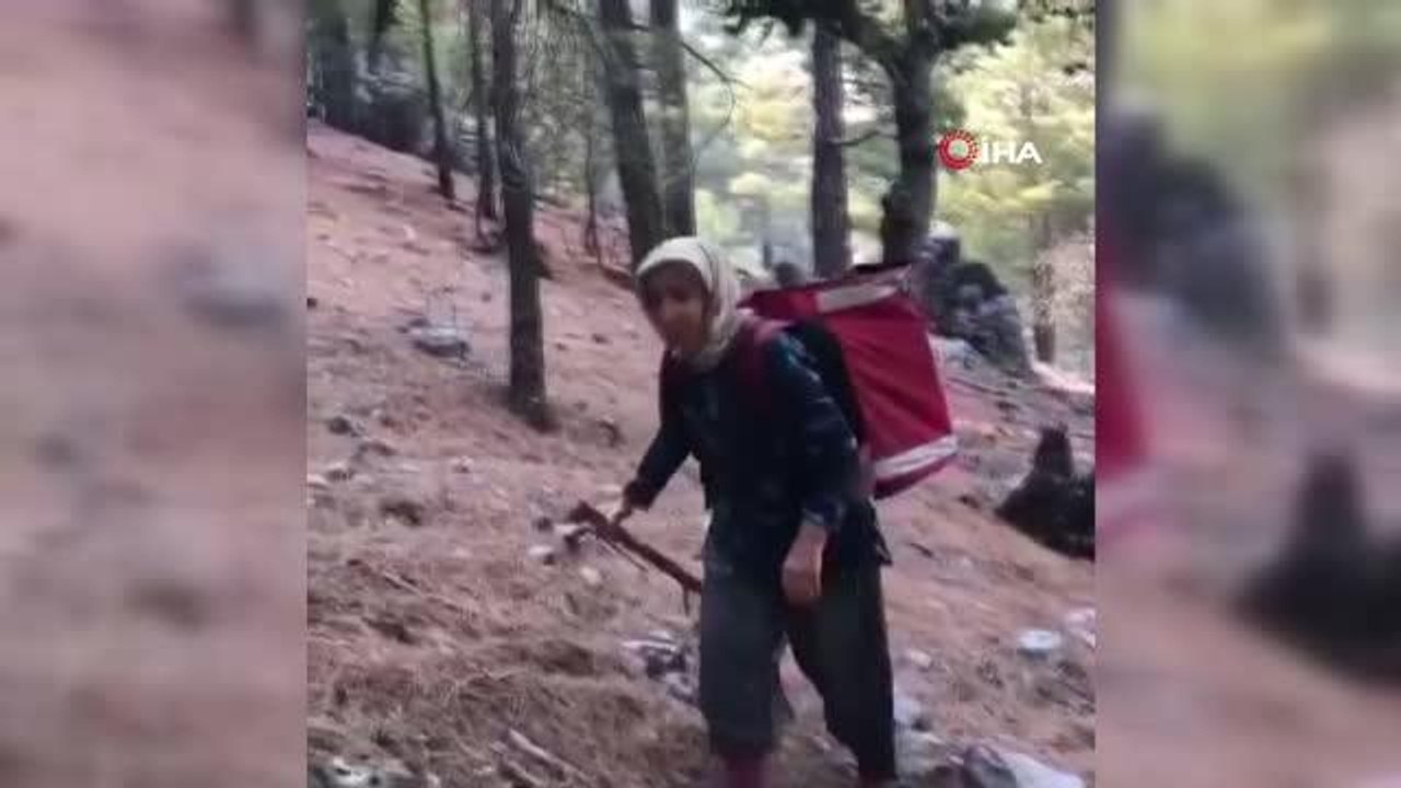 Son dakika haber! Orman yangını bölgesinde 'bizim sırtımız yere gelmez' dedirten görüntü