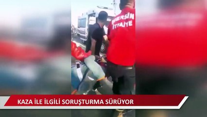 Mersin’de takla atan araç şarampole uçtu: 3 yaralı