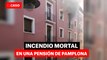 Incendio mortal en una pensión de Pamplona