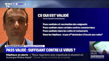 Florian Philippot sur la loi sanitaire: "La décision du Conseil constitutionnel est une trahison du peuple de France"