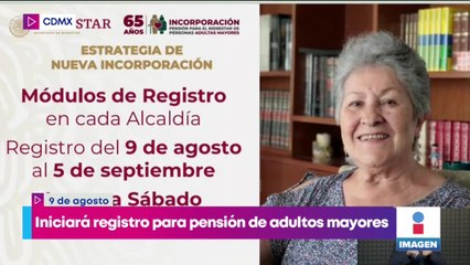 Registro para pensión de adultos mayores en CDMX iniciará el lunes