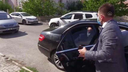 AFYONKARAHİSAR - MHP milletvekili Mehmet Taytak ve partililerden gazi Yusuf Yayla'ya doğum günü sürprizi