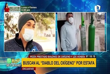“Diablo del oxígeno” engañaba con el cuento de la familia enferma de COVID-19 para robar balones