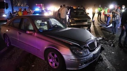 Yozgat'ta 4 aracın karıştığı zincirleme kazada 7 kişi yaralandı