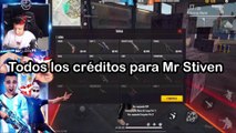 Mr Stiven jugando free fire, Mr Stiven Muestra su fondo de pantalla en pleno directo 