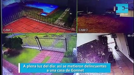 A plena luz del día: así se metieron delincuentes a una casa de Gonnet