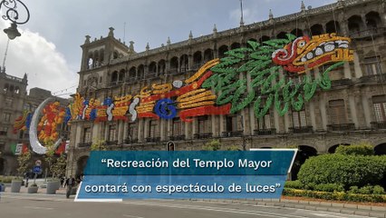 Recrean el Templo Mayor a 500 años de la caída de la Gran Tenochtitlan