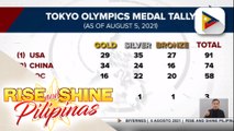 Amerika, may 91 medals na sa Tokyo Olympics; Pilipinas, nasa ika-45 na puwesto sa medal tally sa Tokyo Olympics