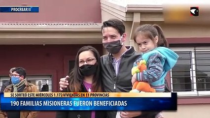 190 familias misioneras fueron beneficiadas