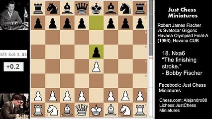Bobby Fischer's Memorable Game against Gligoric. The Fischer continuation (1966)