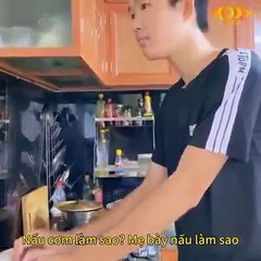 Khi con trai của mẹ vào bếp