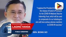 Indemnity fund para sa mga posibleng makararanas ng sever adverse effect ng COVID-19 vaccine, inaprubahan na ni Pangulong Duterte