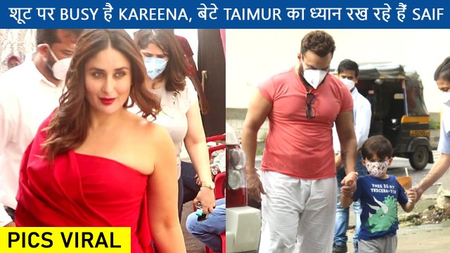 Saif Becomes 'The Perfect Dad', Takes Care Of Taimur Ali Khan, While Kareena Is Busy Shooting