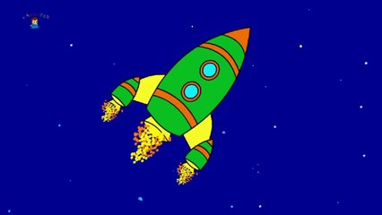 Das Malbuch - Rakete und Heißluftballon - Welche Farben kennt ihr