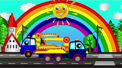 Der Magische Regenbogen! - Wir malen einen Abschleppwagen - Cartoon für Kinder