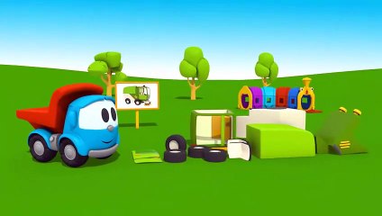 Die Straße ist schmutzig! Leo Junior und die Kehrmaschine - Tolle 3D Animation in deutsch