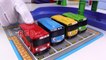 Dima der Clown - Spielzeug Busstation mit 4 bunten Bussen   Lernvideo für Kinder