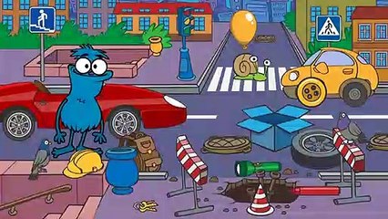 Lehrreicher Cartoon - Sammy Witzbold baut einen Sportwagen - Suchspiel