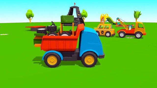 Leo der neugierige Lastwagen! Der starke Gabelstapler - 3D Animation für Kinder