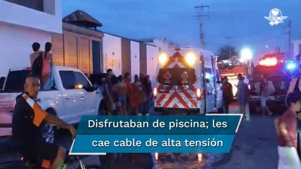 Se “electrocutan” siete menores, tres adultos y un bebé en una alberca en Sonora