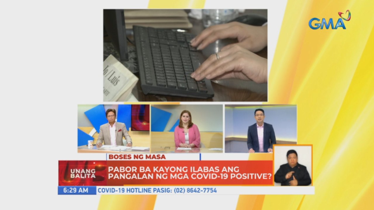 Pabor ba kayong ilabas ang pangalan ng mga COVID-19 positive? | UB