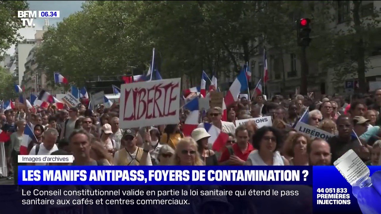 Covid-19: les manifestations anti-pass sanitaire favorisent-elles les contaminations ?