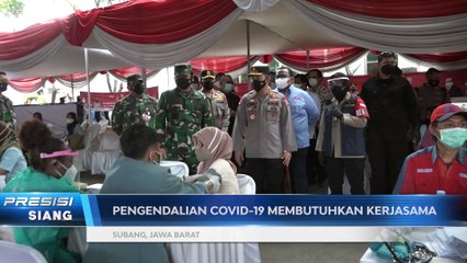 Panglima TNI & Kapolri Tinjau Vaksinasi di Pabrik Kahatex, Subang