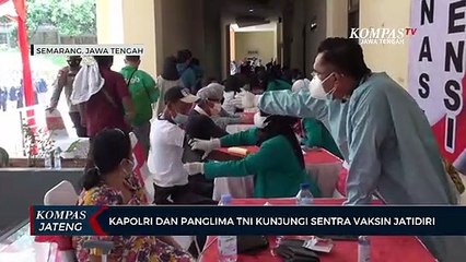 Kapolri Dan Panglima TNI Kunjungi Sentra Vaksin Jatidiri