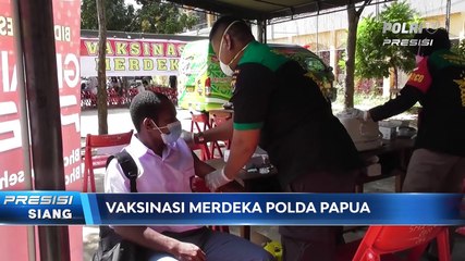 Kapolda Papua Tinjau Pelaksanaan Vaksinasi Massal Di Sekolah Sma Negeri 4 Kota Jayapura