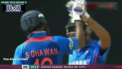 Shikhar Dhawan 51 in 2011 & 69 in 2013 vs WestIndies @ Port Of Spain HD _ Gabbar of Port Of Spain
