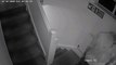 This chilling CCTV shows a killer entering the flat where he repeatedly stabbed his victim to death in front of his friends in row over stolen vodka bottle