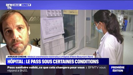 Pass sanitaire à l'hôpital: "Il n'est pas question de ne pas recevoir des gens", rappelle ce médecin