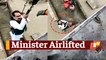 Viral Video: IAF Chopper Airlifts MP Home Minister Narottam Mishra From Flood Affected Datia