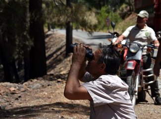 80 HEKTAR ALANIN YANDIĞI ALADAĞLAR'DA 24 SAAT NÖBET