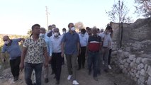 AK Parti'li Ömer Çelik, orman yangınında zarar gören alanları inceledi