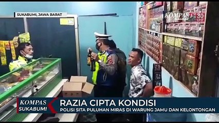 Polisi Sita Puluhan Miras Di Warung Jamu