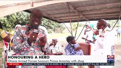 Honoring a Hero: Ghana Armed Forces honors Prince Amartey with Shop - AM Show on Joy News (6-8-21)